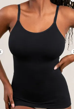 Shapermint Empetua Small Black All Day Every Day Scoop Neck Cami Tank Top thumbnail 1