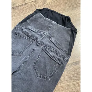 EUC Womens Madewell Maternity Skinny‎ Jean over belly grey distressed size 27 thumbnail 10