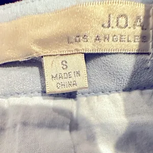 Joa Los Angeles High Rise Waist Light Blue Faux Suede Lined “Hot Pants” Shorts S thumbnail 8