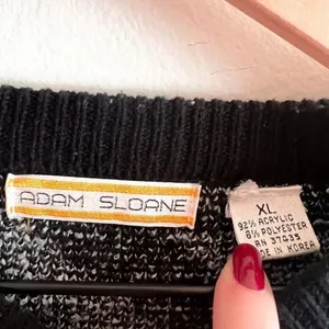 Vintage Adam Sloane Houndstooth Sweater Size XL thumbnail 7