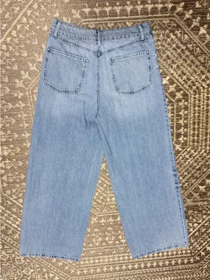 Rewash Light Wash Wide-Leg Jeans thumbnail 2