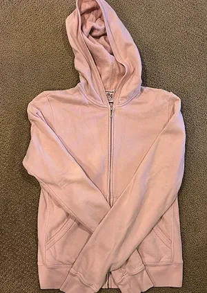 Juicy Couture Women’s Pink Hooded Zip Up Sweatshirt Size Large thumbnail 1