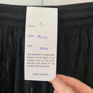 Mamta Boho Flowy Beachy Relaxed Shabby Maxi Skirt One Size Black thumbnail 4