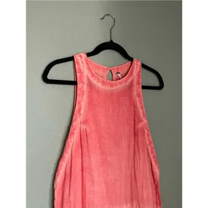 Free People Breathless Moments Tunic Dress Size Small Peach Coral Cotton thumbnail 4