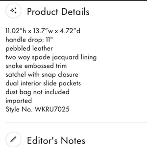 Kate Spade RARE  Jackson Purse thumbnail 11
