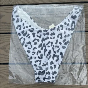 NWT aerie high cut cheekiest bikini bottom medium spotted animal print thumbnail 3