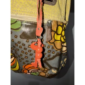 Fossil Key-Per Coated Canvas Tote Handbag Floral Pattern Large Shoulder Bag M thumbnail 4