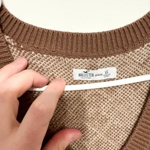 Hollister Dress‎ Women Size XS Brown Plaid Sleeveless Cotton Knit Sweater Mini thumbnail 2
