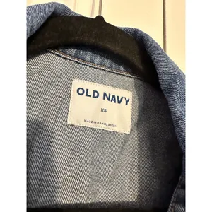 Old Navy Denim Jacket‎ Medium Wash Classic Trucker Jean Jacket XS thumbnail 5