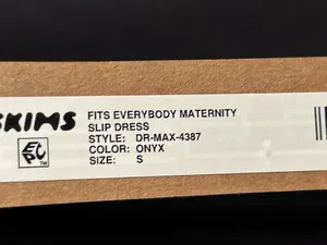 Skims Fits Everybody Maternity Long Slip Dress onyx New with tags Authentic thumbnail 4