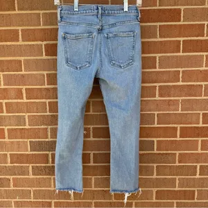 Agolde Toni Light Wash Denim Distressed Jeans Size 24 thumbnail 5