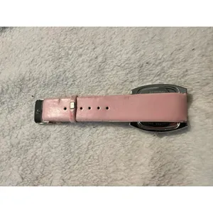 Osirock Vintage 1980s Square Watch Chrome Pink Faux Leather Strap Retro Quartz‎ thumbnail 6