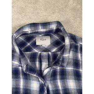 Rails Hunter‎ Shirt Womens Large Blue Patriot Sky Plaid Button Long Sleeve Top thumbnail 5