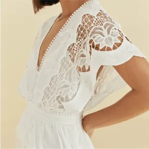 Farm Rio Off-White Richelieu Midi Dress NEW thumbnail 5