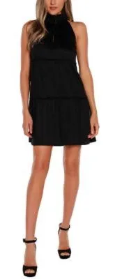 Bloomingdales Black mini dress Belldini thumbnail 1
