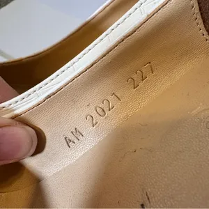 Burberry Vintage White Leather Pumps Heels Womens 5.5 Classic Preppy Luxury thumbnail 6