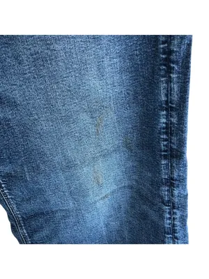 American Eagle Womens Low-Rise Baggy Wide Leg Jeans Size 14 Stretch Raw Hem thumbnail 2