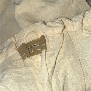 NWOT Free People X Free -Est Demi Wide Leg Linen Blend Pants In Tea Cookie S thumbnail 9