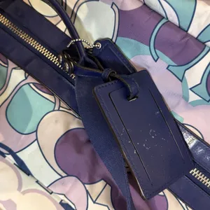 Coach Womens Tote Travel Bag Multicolor Kyra Soho Print F77285‎ Blue Purple Grey thumbnail 7