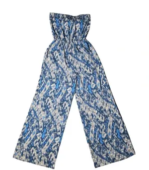 TYCHE Strapless Wide-Leg Blue‎ Jumpsuit thumbnail 1