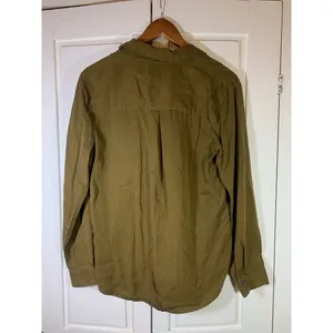 Garnet Hill Popover Lagenlook Blouse Womens 8 Brown‎ Lyocell Flowy Office Church thumbnail 3