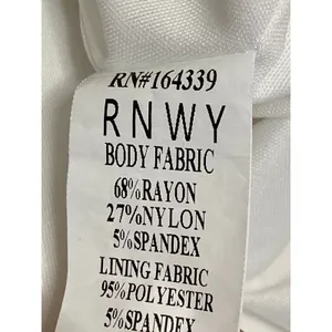 RNWY Women's White Strapless Tube Bandeau Fitted Bustier Mini Bodycon Dress Sz L thumbnail 6