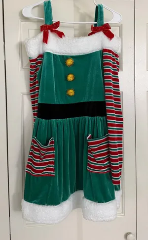 Christmas Dress Green Size M thumbnail 1