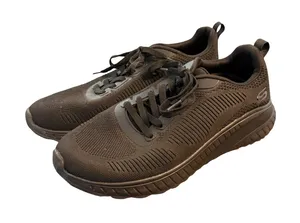 Skechers Bobs Squad Chaos Women 8.5 Black Memory Foam Sneakers 117209W Walking thumbnail 1