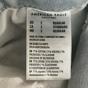 American Eagle Light Wash Next Level Stretch Curvy Super Hi Rise Jegging Jean 2 thumbnail 5