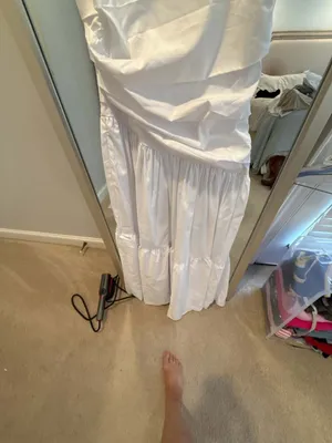 Dani Midi Dress - Aymertical Rushed Waisted Dress thumbnail 3