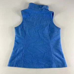 Columbia Vest Womens‎ Medium Blue Full Zip Fleece Outdoor Sweater Ladies READ thumbnail 6