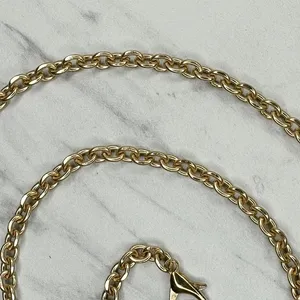 Gold Tone Chain Link Purse Strap Replacement Handbag Shoulder Crossbody ✨ thumbnail 4