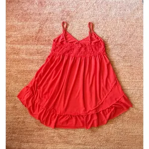 POL Coral Red Lace Slip Dress Nightgown Size S thumbnail 10