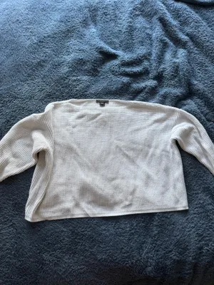 French connection white boat neck sweater thumbnail 2