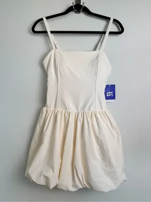 JoyLab Women's Bubble Hem Active Dress Sleeveless Adjustable Straps Nylon thumbnail 5