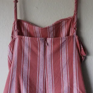 Forever 21 Coral/salmon striped mini dress thumbnail 3
