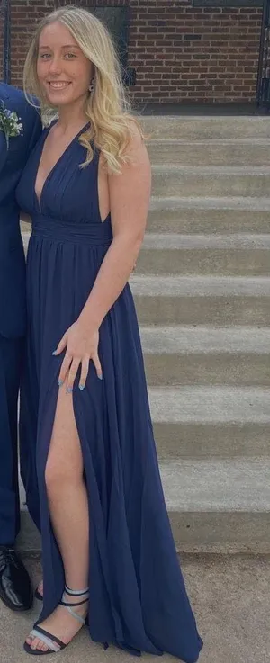 Lulus Navy Prom Dress thumbnail 3