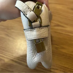 NWT J. Crew Small Mini Cream Leather Crossbody Bag Gold Hardware thumbnail 5