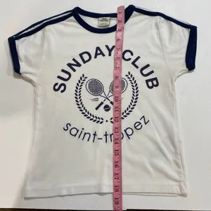 Urban Outfitters Sunday Club Saint Tropez Ringer Tee Size M Retro Graphic T-Shir thumbnail 5