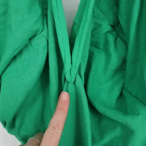 Lulus Sunshine Aura Strapless Jumpsuit Womens XL Green Lined Linen Tie-Front thumbnail 6