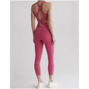 Free People FP Movement S Back It Up Workout One Piece Jumpsuit Bodysuit Gym thumbnail 3