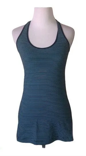 5/$30 🎈 Lululemon women’s cool racerback‎ striped tank top thumbnail 1