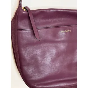 Vera Bradley Plum Leather Shoulder Bag thumbnail 4