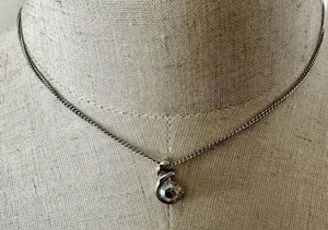 Annaleece by Devries silver tone Swarovski Crystal pendant necklace thumbnail 1