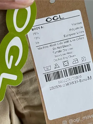 OGL Tan European Linen Blend Mid Rise Flared Pant with Pockets Sz M thumbnail 11