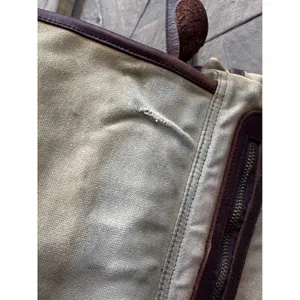 Vintage Ghurka Field Bag Crossbody Tan Canvas Brown Leather Safari Messenger Y2K thumbnail 13