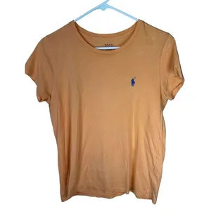 Polo Ralph Lauren Men's Crew-Neck T-Shirt Orange Size M Solid thumbnail 1