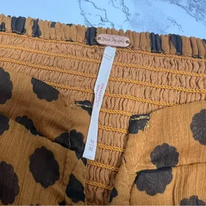 Free‎ People Parker Top smocked printed crop top Sz M thumbnail 10