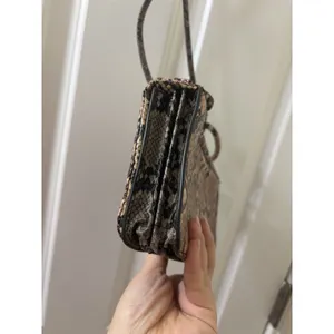 Zara Purse Womens Handbag Animal Print Shoulder Bag Brown Bronze Rectangular thumbnail 6