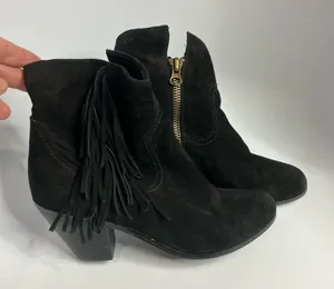 Sam Edelman Louie fringe booties‎ size 10 thumbnail 1